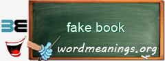 WordMeaning blackboard for fake book